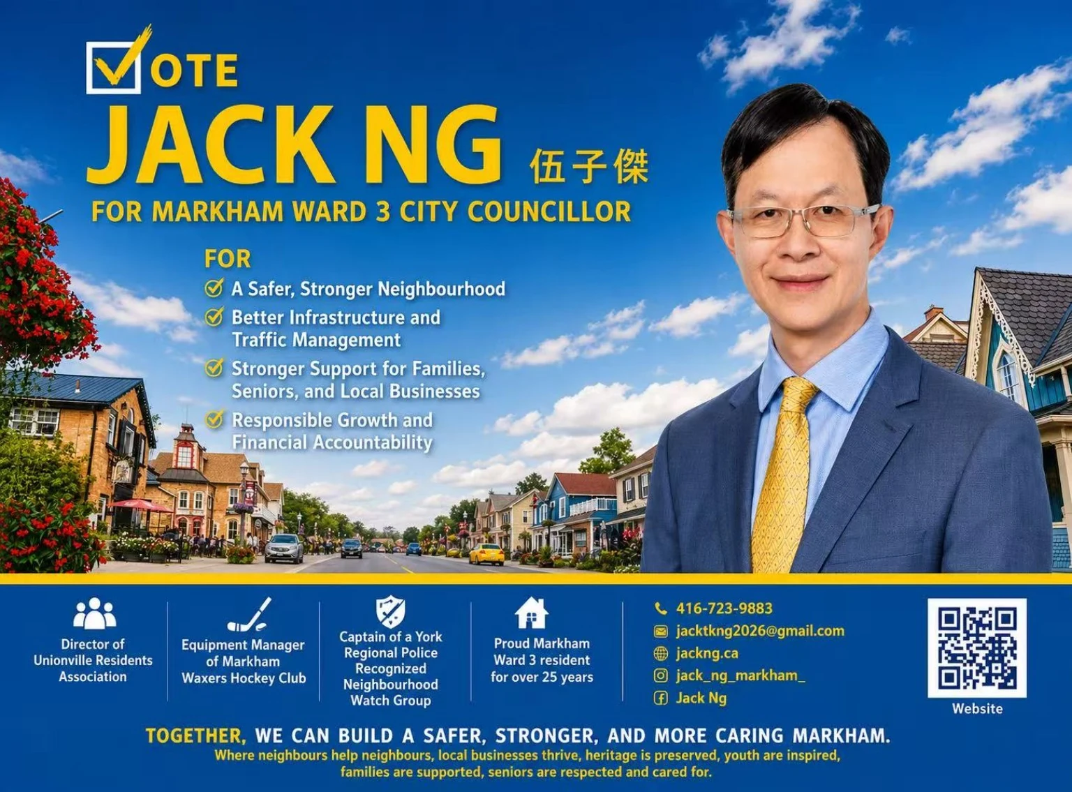 Jack Ng campaign platform and community priorities